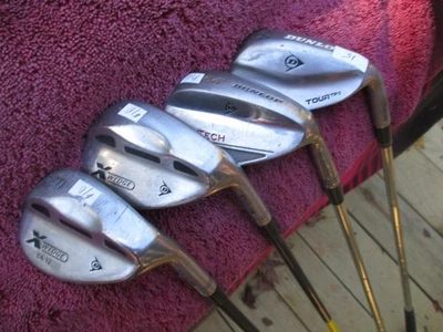 LOTE DE 4 FERROS SORTIDOS DA DUNLOP GRAFITE E AÇO - Imagem 1 de 4