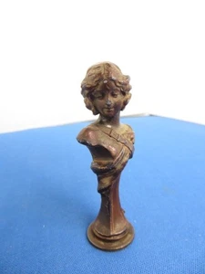 Jugendstil Bronze Figur Petschaft Akt Nude Art Nouveau Bronze Sculptur Seal - Bild 1 von 7