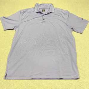 Callaway Poloshirt Herren XL lila gestreift Performance Opti Dri Golf Stretch - Bild 1 von 7