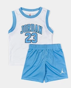 Nike Air Jordan Kids Size 6 University Blue/White Jordan 23 Jersey & Short Set - Picture 1 of 12