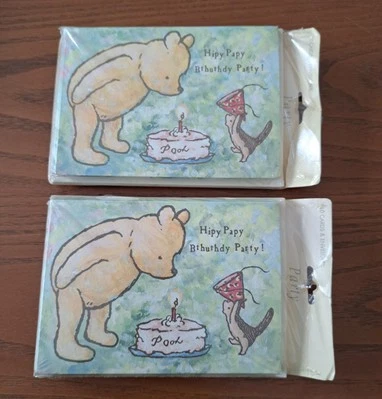 Invitaciones de fiesta de cumpleaños Winnie the Pooh 2 paquetes de 10 tarjetas y sobres nuevos Foto 1 de 4