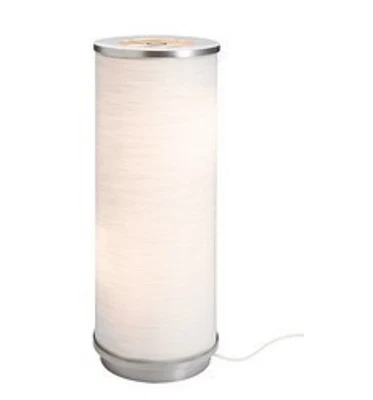 Lámpara de Mesa IKEA VIDJA Acero/Tela Blanca 19" NUEVA Caja Abierta 602.235.35 Foto 1 de 4