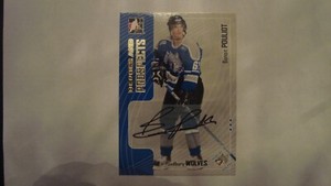 2005 06 IN THE GAME HEROES AND PROSPECTS  A-BP BENOIT POULIOT  AUTOGRAPH 