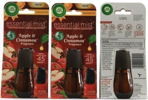 3 Count Air Wick Essential Mist Apple & Cinnamon Fragrance Refill 0.67fl Lasts - Picture 1 of 1