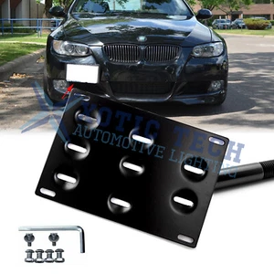 Front Bumper Tow Hook License Plate Mount Bracket Holder For BMW 1 3 X5 X6 E90 - Picture 1 of 10