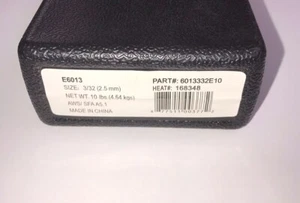 E6013 3/32 Zoll Stabschweißelektrode Baustahl Stab 10 Pfund * KOSTENLOSES GESCHENK * HA60135010 - Bild 1 von 4