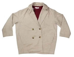 Free People Slouchy Fit Double Breasted Women's Blazer Jacket Small NWT Camel - Picture 1 of 1