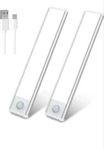 2x Sensor de Movimiento Barra de Luz Armario Luz, LED Armario Luz Nocturna Adhesiva - Imagen 1 de 6