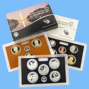 2016 US Silver Proof Set ~ 13 Coin ~ Original Government Packaging OGP 90% Mint - Picture 1 of 1