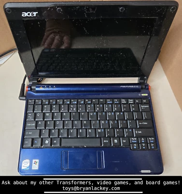 Acer Aspire One ZG5 нетбук Windows XP компьютер - Изображение 1 из 2