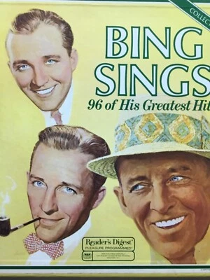 Bing Crosby Sings 96 of His Greatest Hits Reader Digest 8 MINT vinyl LPs BOX SET - Image 1 of 4