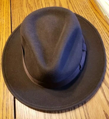 CHAPÉU MARROM JAXON 100% LÃ TAMANHO PEQUENO - Imagem 1 de 4