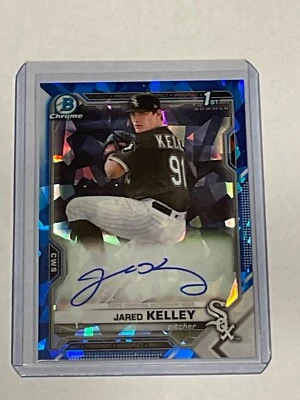 2021 Bowman Chrome Sapphire Jared Kelley 1st Prospect Auto #JK White Sox 🔥 🔥 - Image 1 of 4
