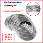 Stainless Steel Wire 0.3mm 0.5mm 0.6mm Soft / Hard Steel Wire Rustproof Durable
