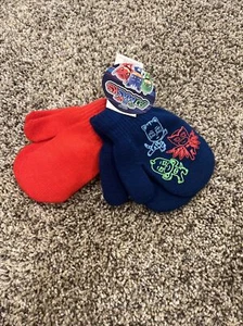 Children Pj Mask Mittens Pack Of 2, Blue And Red, NWT - Picture 1 of 8