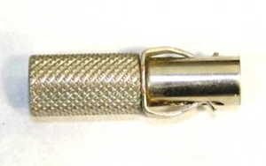 RAJAH Spark Plug Solderless Connector For 7MM Spark Wire - Straight End - Silver - Picture 1 of 4