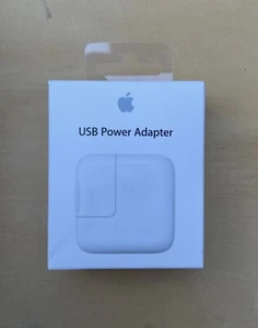 Apple 12W Genuine USB Wall Power Adapter Charger Lightning Cable for iPad iPhone - Picture 1 of 3