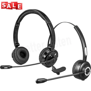Auriculares inalámbricos con micrófono de pluma superior Bluetooth con cancelación de ruido para conductor de camionero - Imagen 1 de 28