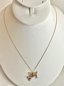 LOOk------ORO AMARILLO/BLANCO SÓLIDO 10K - ÁNGEL DE LA ESPERANZA - COLLAR, VER JOYAS DE ORO - Imagen 1 de 4