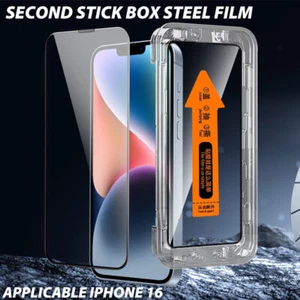 For iPhone 16 Plus Pro Max Dust Free Installation HD Clear Screen Protector Kit - Photo 1 sur 18