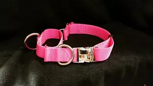 Cuello de perro martingala anillo 2 D herrajes de metal gris pesado sabuesos mastín - Imagen 1 de 15