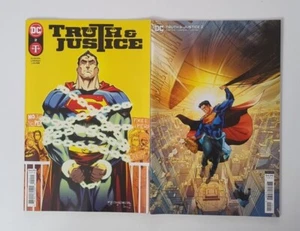 Lot Of 2 2021 DC Truth And Justice Comics #2 & #2 Variant VF/NM - Picture 1 of 5