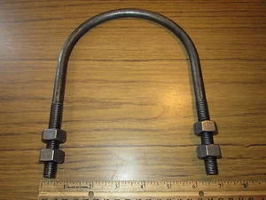 5 "U BOLT & Hex Nuts para 5 "Tubo de conducto rígido negro Acabado liso Soporte de anclaje - Imagen 1 de 3