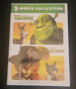 Shrek / Puss in Boots DVD - 2 Movie Collection - Foto 1 di 3