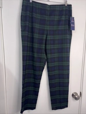 Pantalones al tobillo Chaps para mujer a cuadros talla 14 nuevos con etiquetas Foto 1 de 4