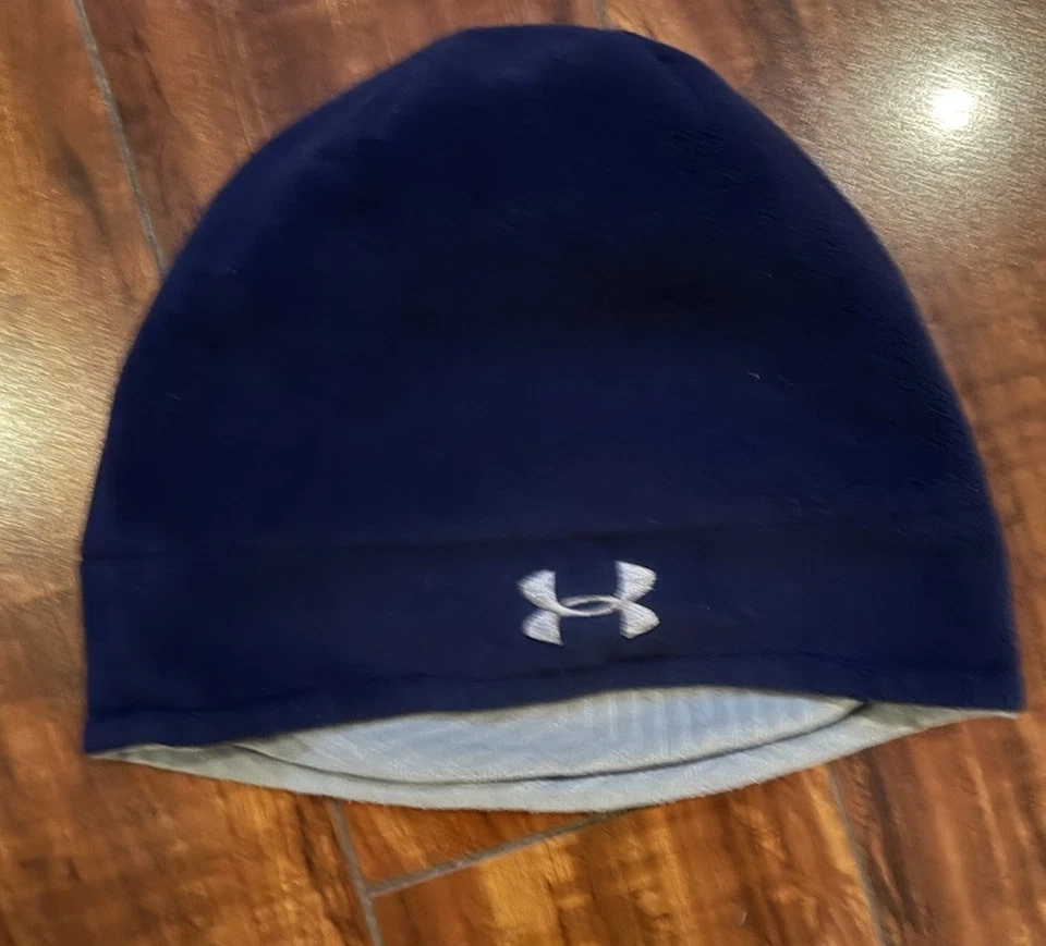 Молодежная шапка-бини Under Armour Storm зимняя синяя холодное снаряжение - Изображение 1 из 4