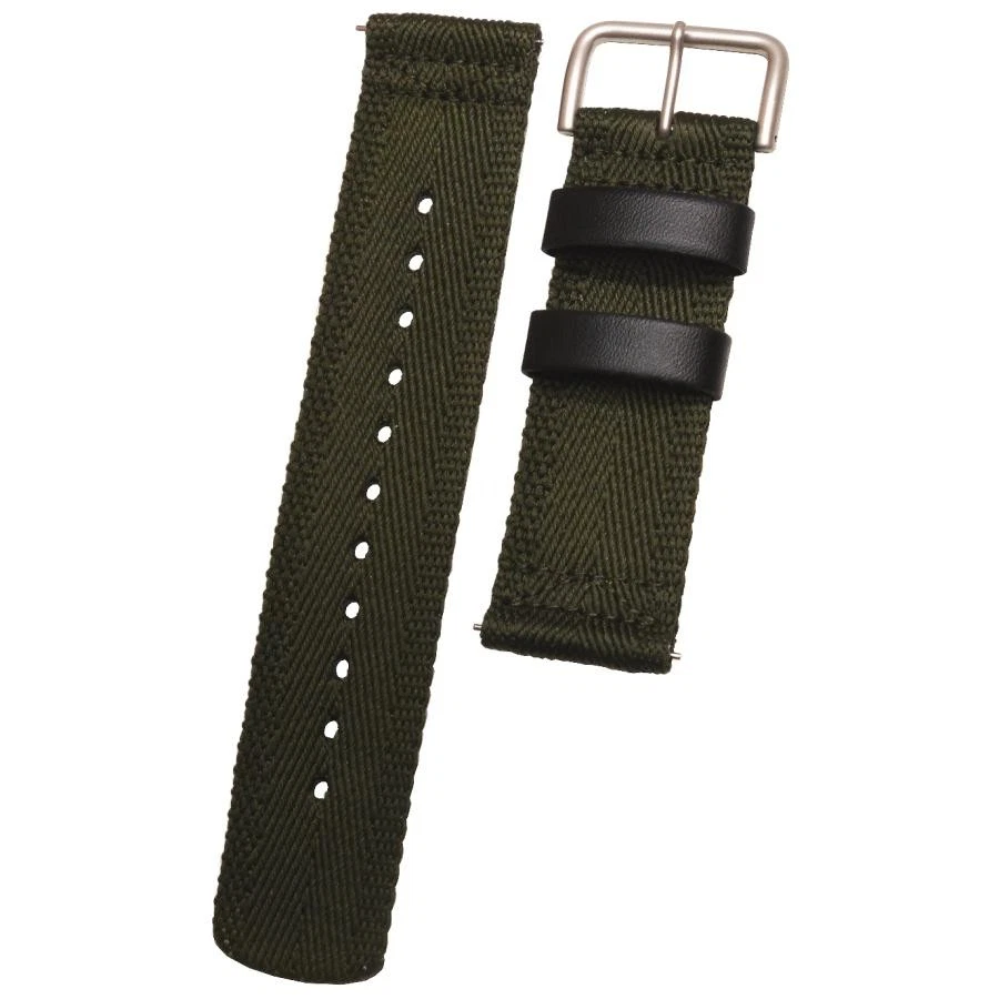 Genuino Nuevo CASIO G-SHOCK GA-2000 Series Banda de Nylon Caqui Verde Hebilla Plateada  Foto 1 de 1