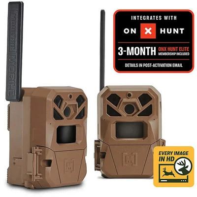 Moultrie Mobile Edge 2 36MP Cellular Trail Camera 2 Pack Kit Brown MMC-14124 - Image 1 of 3