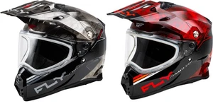 Cascos ocultos Fly Racing Trekker clima frío con escudos dobles 3 colores XS-2X - Imagen 1 de 3