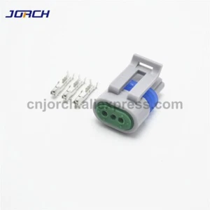 3pin delphi plastic  auto wiring harness waterproof injector connector 12162280 - Picture 1 of 4