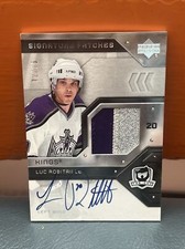 2006-07 Upper Deck The Cup Signature Patches Luc Robitaille Auto & Kings Patch 