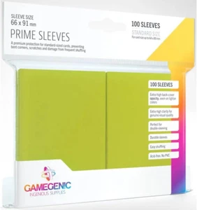 Gamegenic Prime Card Sleeves with 100 Sleeves Per Pack, Lime - Picture 1 of 17