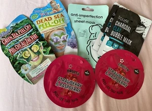 2 X Soo’ae Charcoal Masks, Green Tea Peel Off Mask, 2 X Fruity Masks £2 each - Picture 1 of 1