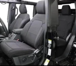 2021-2023 Ford Bronco Four Door Seat Cover Complete Set Black - Picture 1 of 4