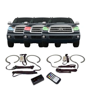 RGB Multi Color Bluetooth Headlight Halo kit for Toyota Sequoia 07-13 - Picture 1 of 11