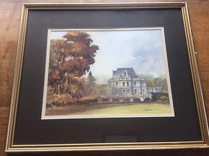 Brough Golf Club Original Watercolour Painting Signed Tony Denison E Yorkshire - Picture 1 of 6