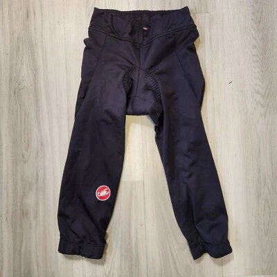 Pantalones de Ciclismo Castelli Para Mujer Pequeños Negros Capris Acolchados Bicicleta Montar Invierno Frío Foto 1 de 4