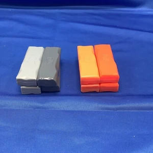 JENGA QUAKE Earthquake Game Replacement Pieces Parts 4 ORANGE 4 Gray Blocks - Picture 1 of 5