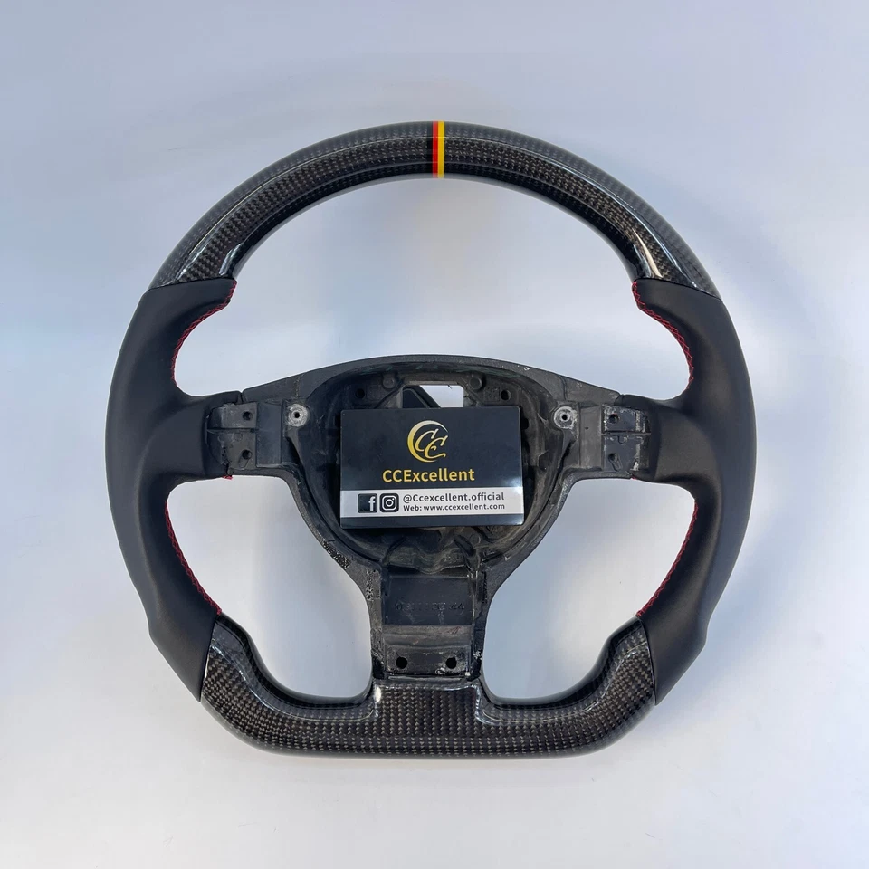 Volante de fibra de carbono para Volkswagen MK5 GTI GLI R32 Passat Jetta Golf 5 Foto 1 de 4