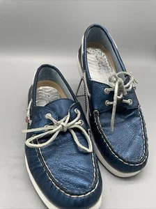 Sperry Women’s Metallic Blue With Sea charms Sz9m Top Sider Shoe -9826678 - Picture 1 of 24