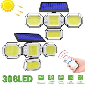 9900000lm LED Solar Street Lights Wall Security Flood Lamp Outdoor Motion Sensor - Picture 1 of 26