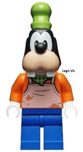 Lego DIS052 Figurine Goofy Dingo du Disney 10776 Fire Truck & Station new neuf - Foto 1 di 1