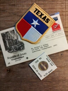 rare republic of texas sesquientennial silver coin first day issue combo - Picture 1 of 3