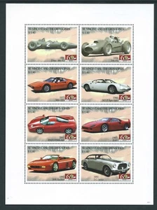 ST VINCENT 2007 SG5654/61 Blatt 60. Jahr Ferrari Autos unmontiert neuwertig Katze £10 - Bild 1 von 1