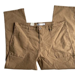 Signature Levi Strauss S67 Size 42 Athletic Utility Taper Pants Flex Brown NWT - Picture 1 of 6