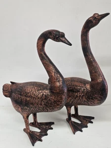 Gansos Aluminio Adorno Exterior Jardín Decoración Bronce Pájaro Césped Estatua Decoración - Imagen 1 de 29